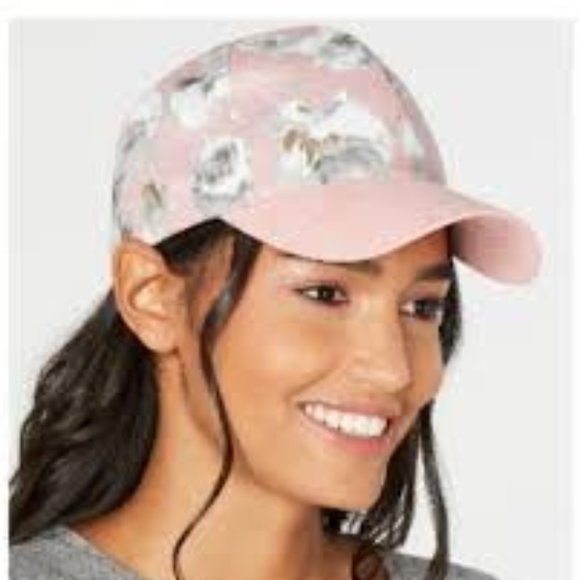 INC International Concepts Accessories - Inc Floral Suede Baseball Cap